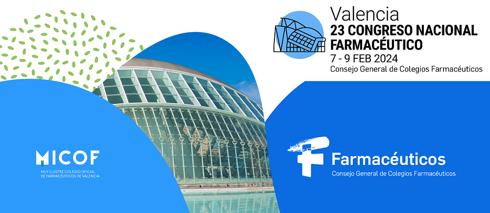 El 23 Congreso Nacional Farmacéutico se celebrará en Valencia entre el próximo 7 al 9 de febrero de 2024.